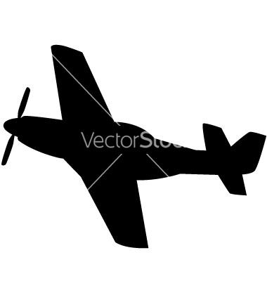 Aero Plane Silhouette Vector By Talli   Image  29963   Vectorstock