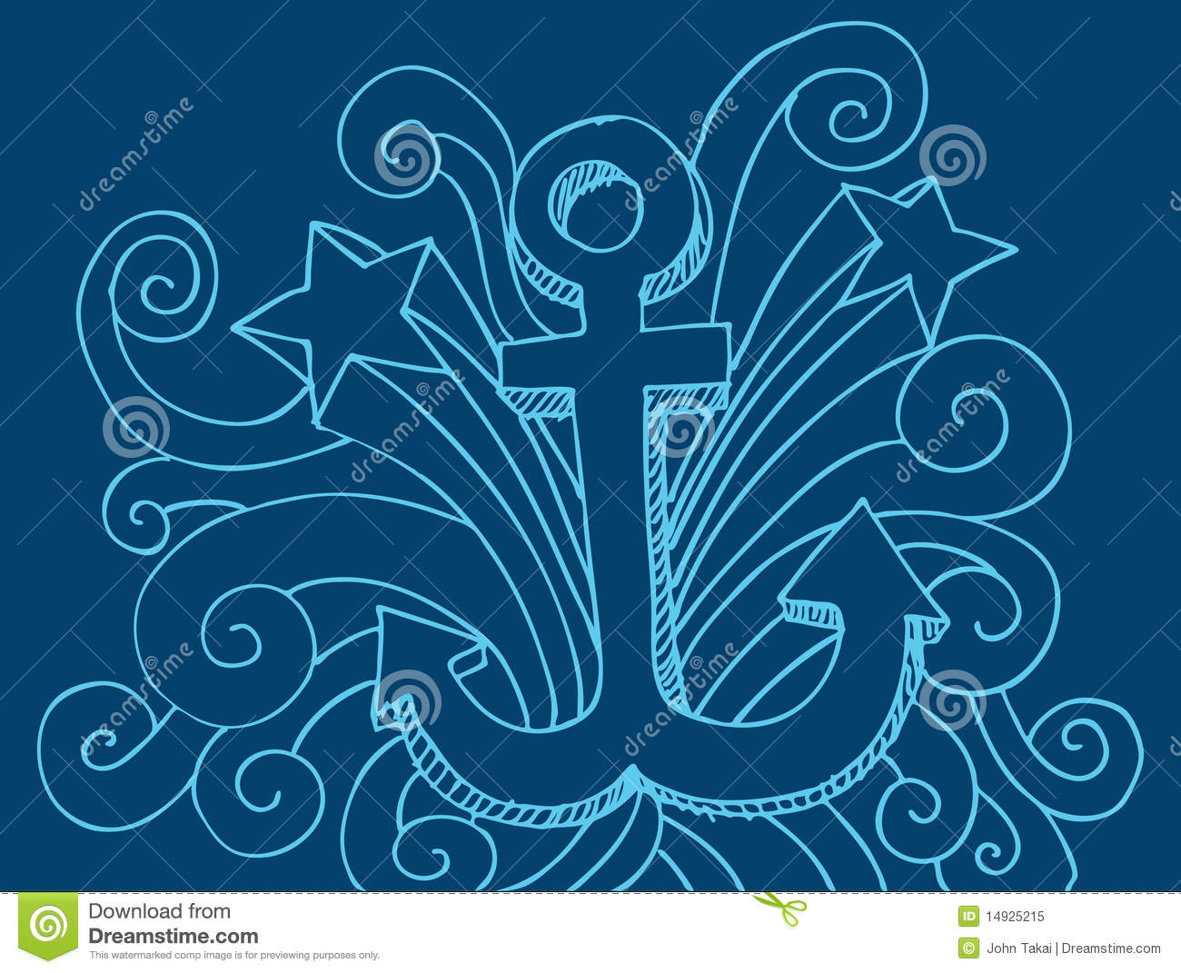 Anchor Drawing Royalty Free Stock Photo   Image  14925215