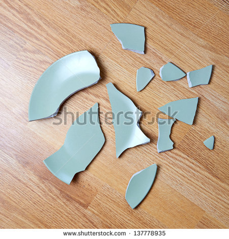 Broken Plate Clipart Broken Plate On The Floor