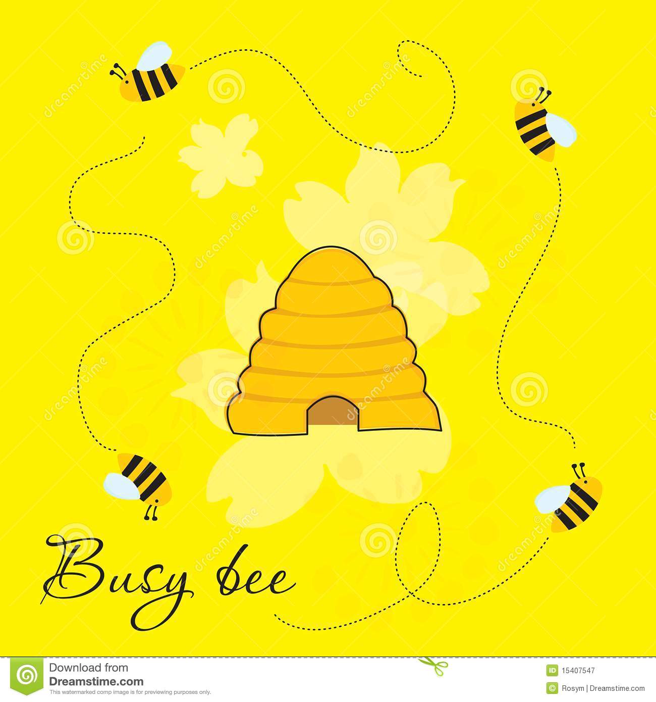 Busy Bees Around Beehive Royalty Free Stock Photography   Image