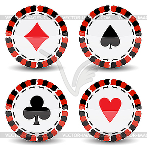 Casino Chips   Vector Clip Art