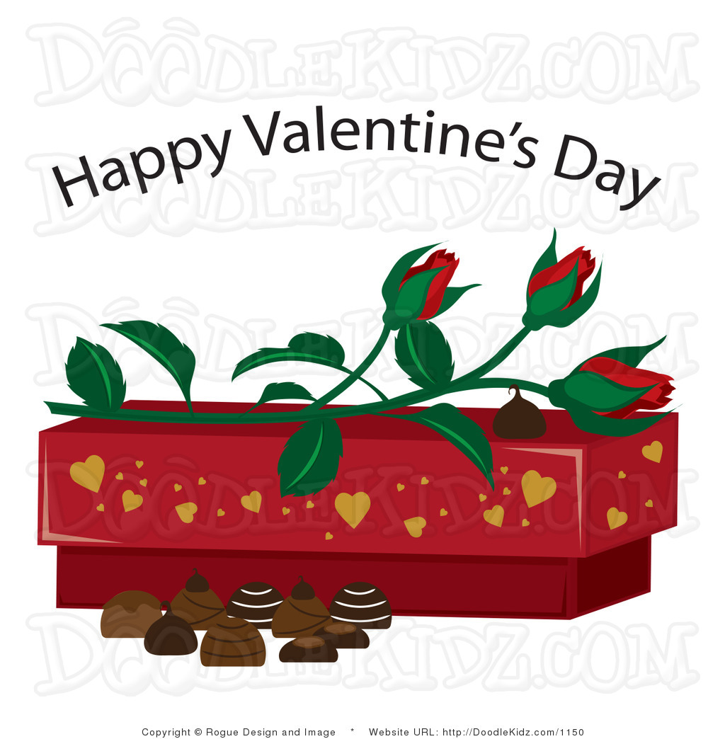 Chocolates With A Happy Valentine S Day Text By Pams Clipart    1150