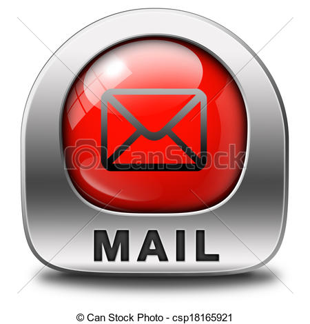 Clip Art Of Mail   You Have Mail Icon Email Mailbox Button Post Letter