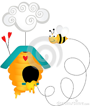 Cute Beehive Clipart Bee Hive Scala