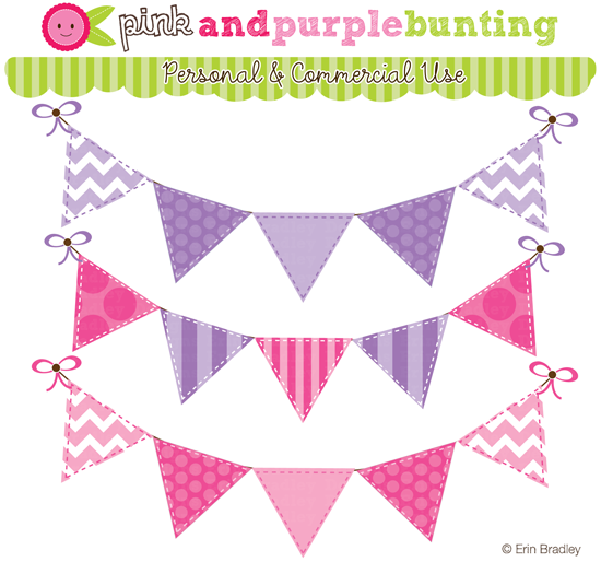 Erin Bradley Designs  New  Matching Bunting For Party Monsters Clipart