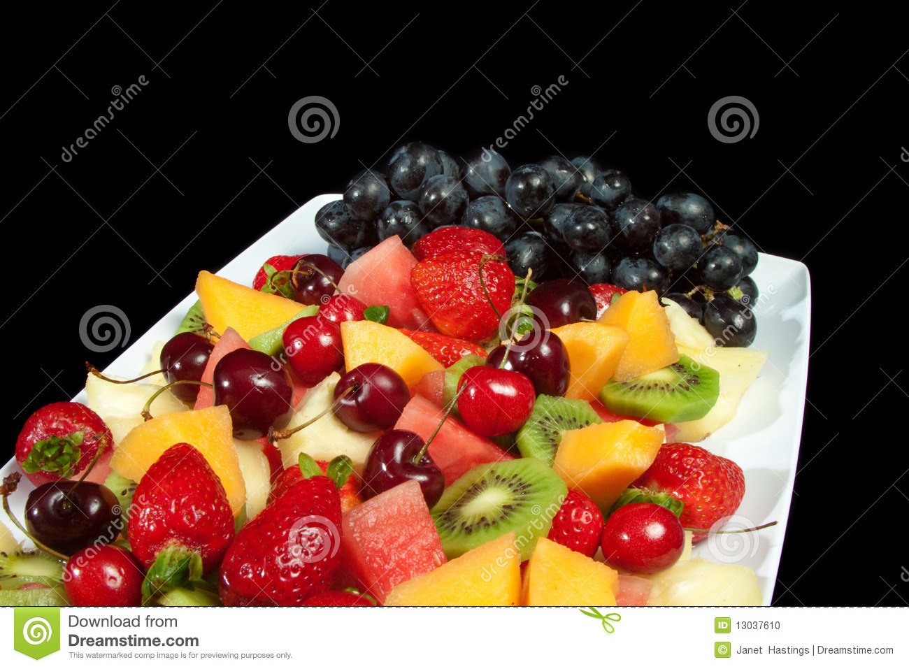 Fresh Fruit Platter Stock Photo   Image  13037610