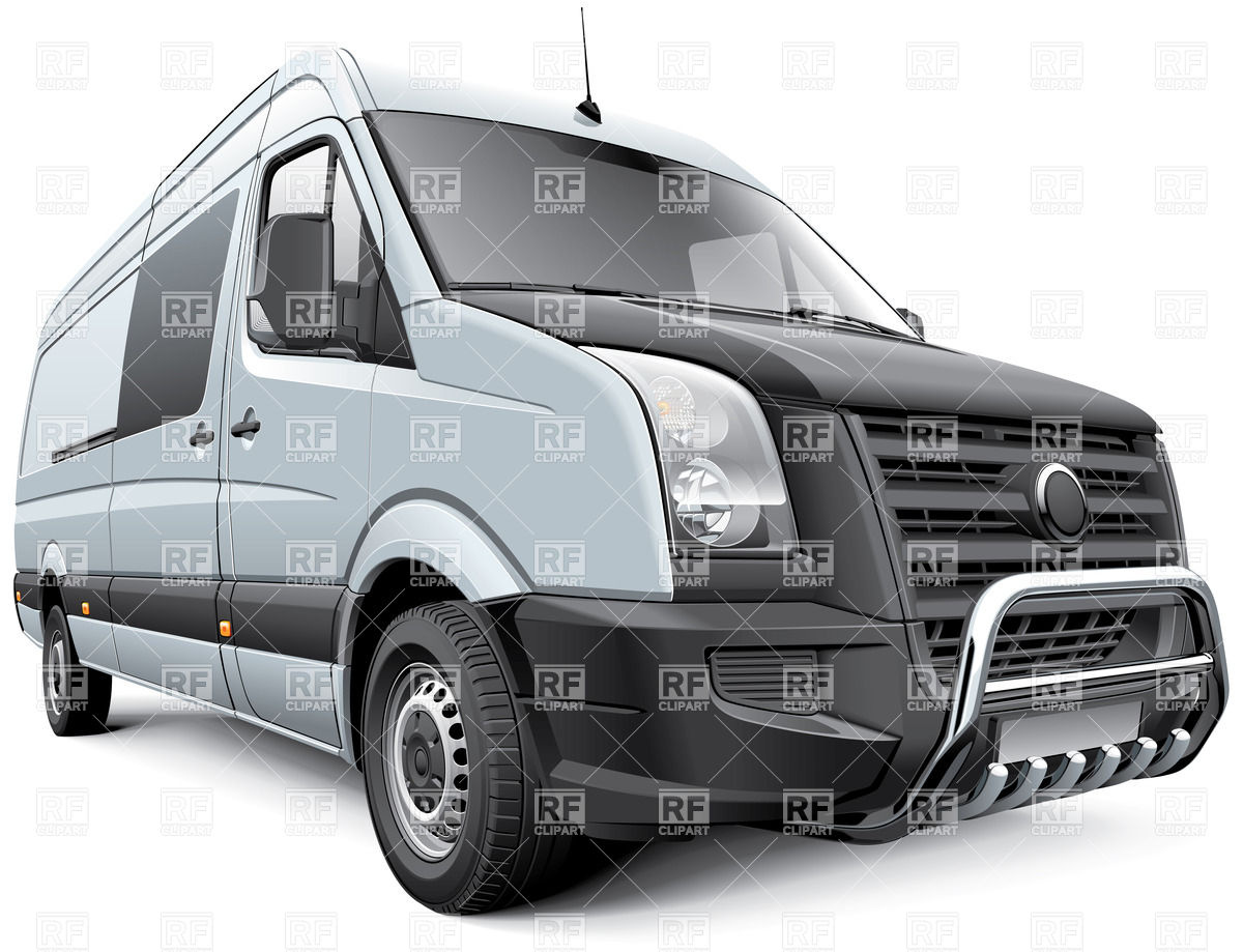 Full Size Commercial Vehicle   White Van 26358 Transportation