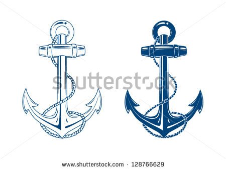 Nautical Anchor Drawing Nautical Anchor Vector