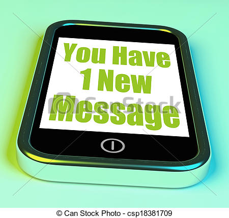 Of You Have 1 New Message On Phone Means New Mail   You Have