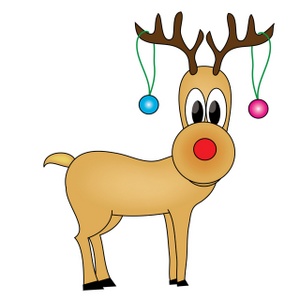 Reindeer Christmaschristmas Reindeer Cartoonreindeer Clipart Image