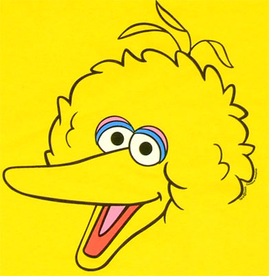 Sesame Street Big Bird Cartoon Big Bird Face   Sesame Street