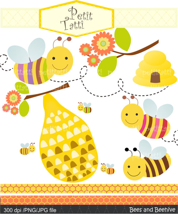 Showing Gallery For Cute Beehive Clipart