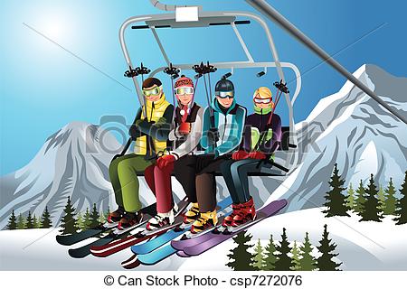 Ski Clipart Vector