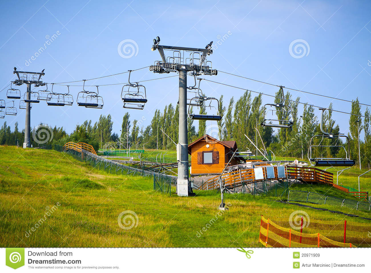 Ski Lift  Chairlift In Summer  Royalty Free Stock Images   Image    