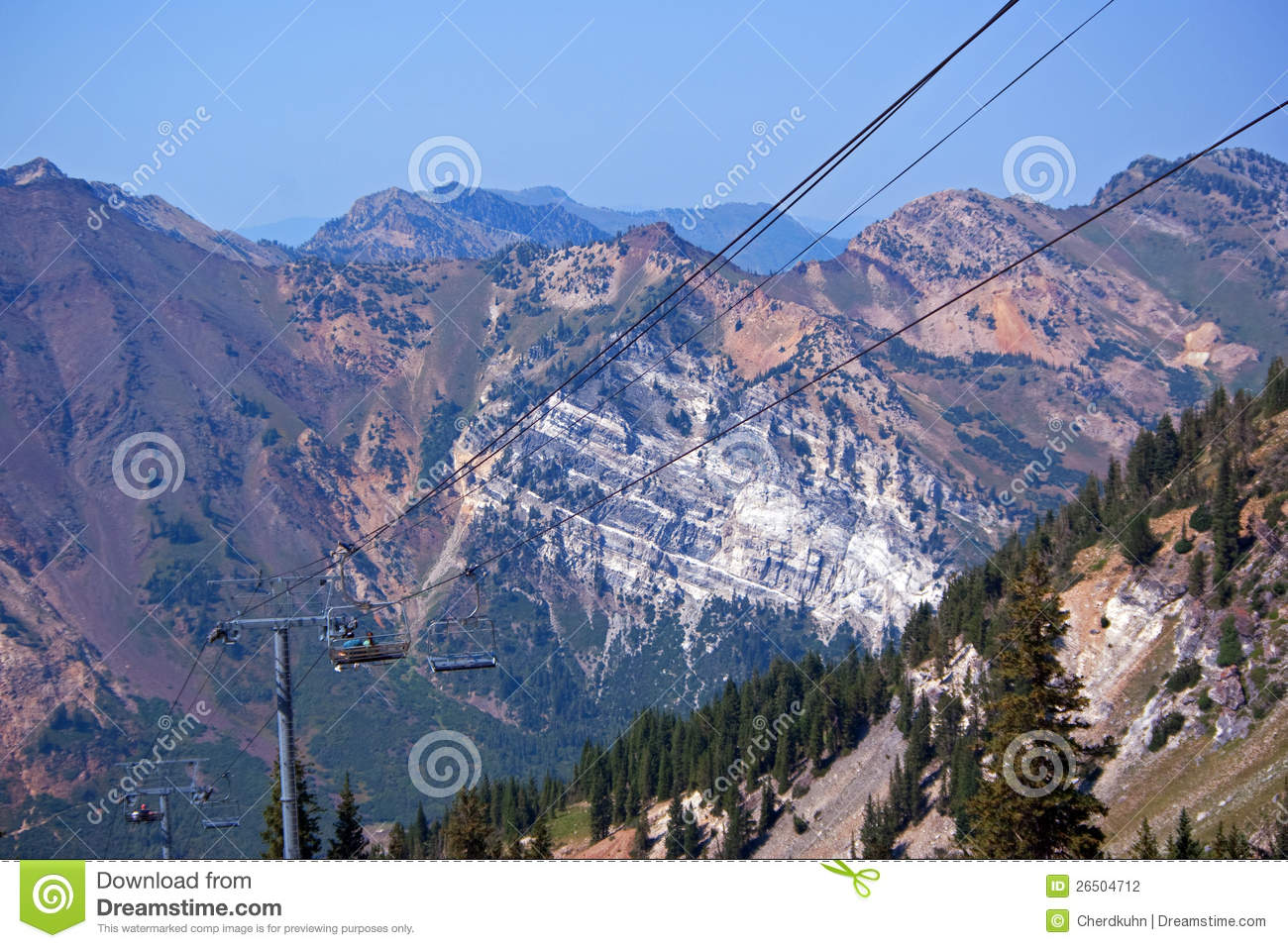 Ski Lift In Summer Stock Photography   Image  26504712