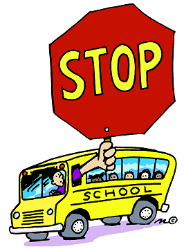 Stop For School Bus  In Color    Clip Art Gallery
