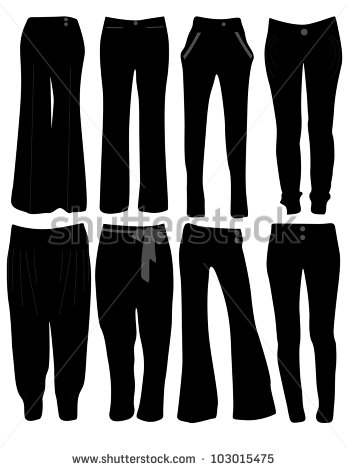 Women S Pants Stock Vector Illustration 103015475   Shutterstock