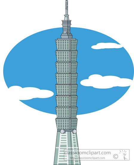 Architecture   Taipei  101 Taiwan   Classroom Clipart