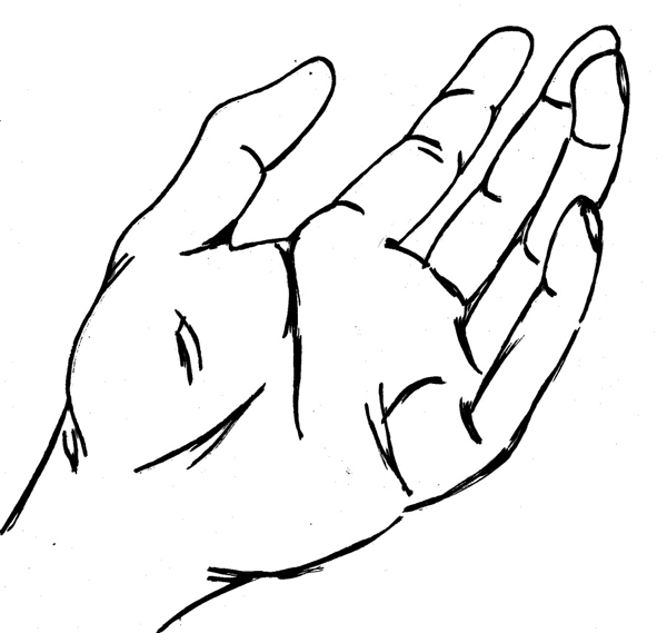 Back Of Right Hand Drawing   Clipart Panda   Free Clipart Images