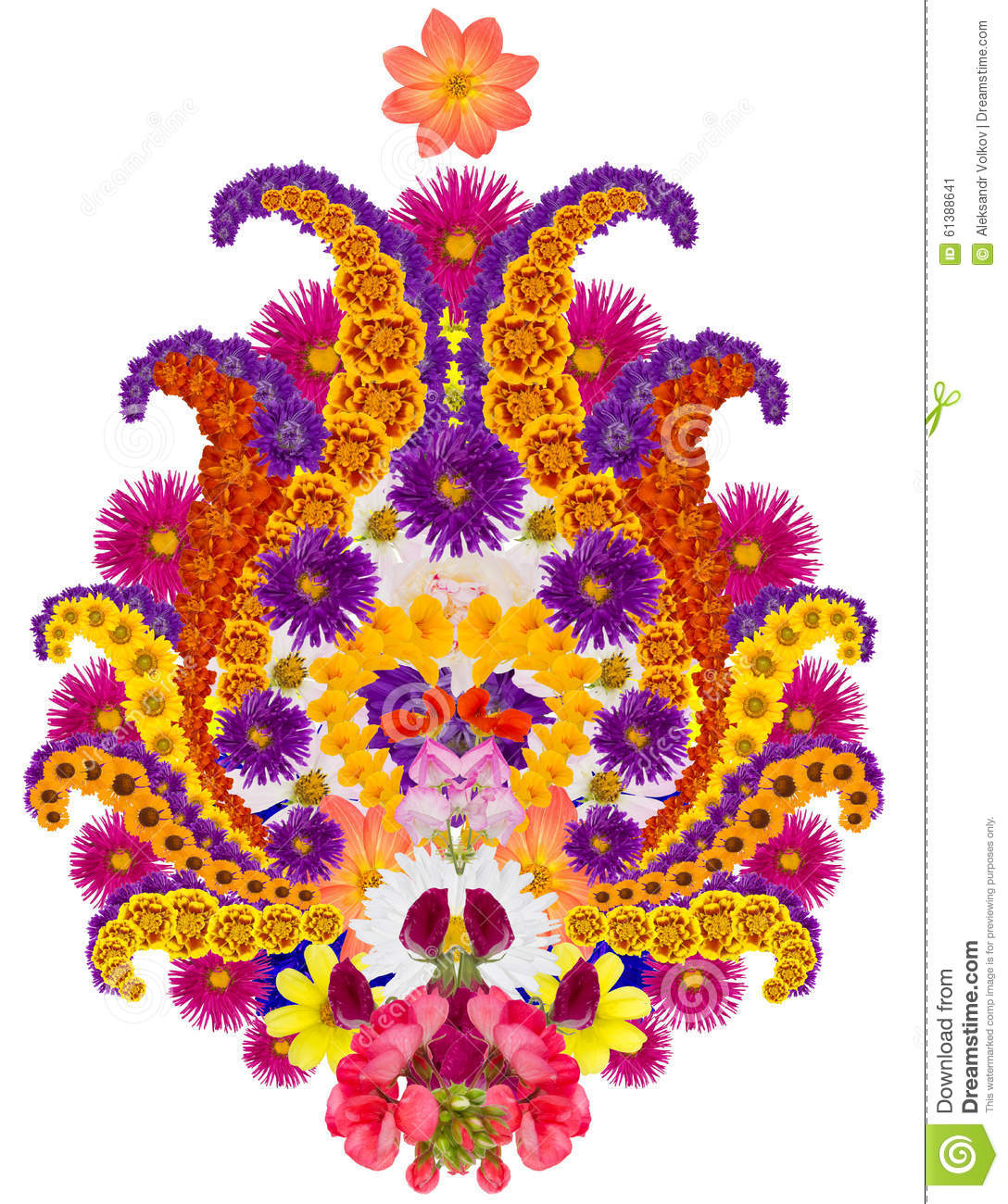 Basic Element Of The Persian Carpet Rug  A Spring Flower Of