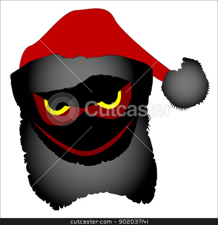 Evil Santa Stock Vector Clipart The Alter Ego Of Father Christmas An