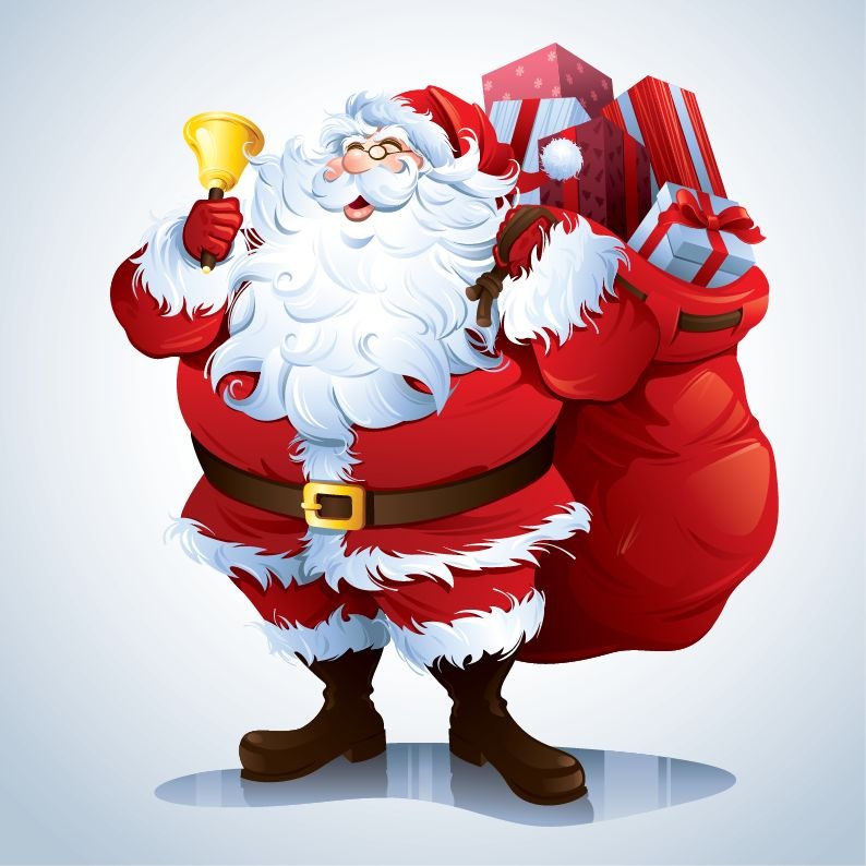 Free Santa Claus Vector Illustration Collection   Free Vector Graphics