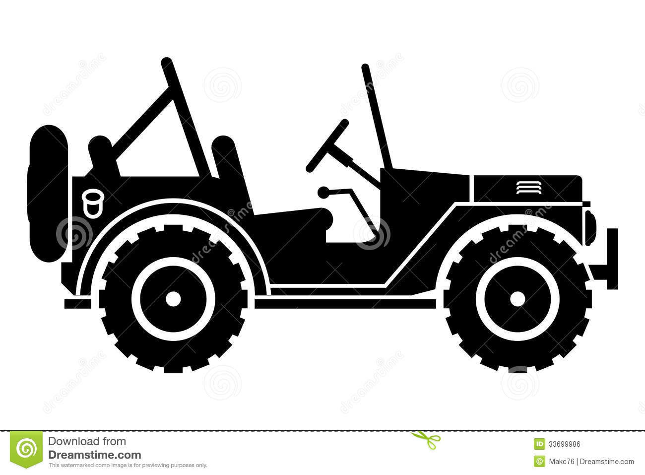 Jeep Silhouette  Royalty Free Stock Image   Image  33699986