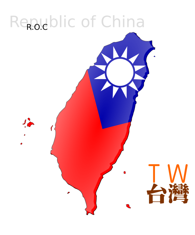 Map Based Flag Of Taiwan By Moonhan   Map Based Flag Of Taiwan