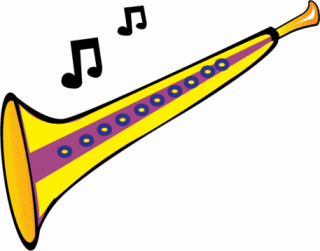 Music Animated Clipart  Music Horn   Classroom Clipart