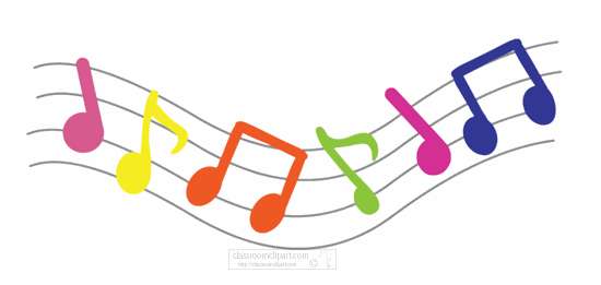 Music Animated Clipart  Musical Notes Animation   Classroom Clipart