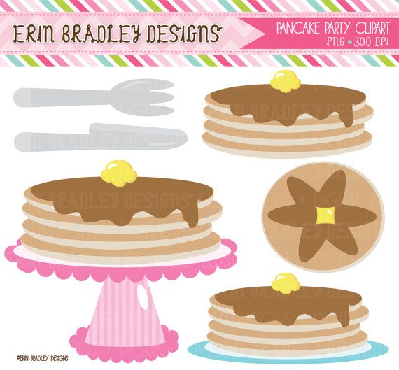 Pancake Clip Art For Pancakes And Pajamas Party