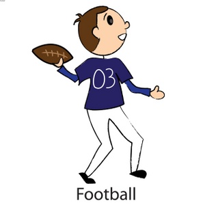 Quarterback Clipart Image   Young Man Throwing A Football Probably A