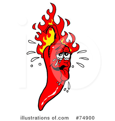 Royalty Free  Rf  Chili Pepper Clipart Illustration  74900 By Lafftoon