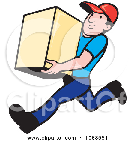 Royalty Free  Rf  Delivery Man Clipart Illustrations Vector Graphics