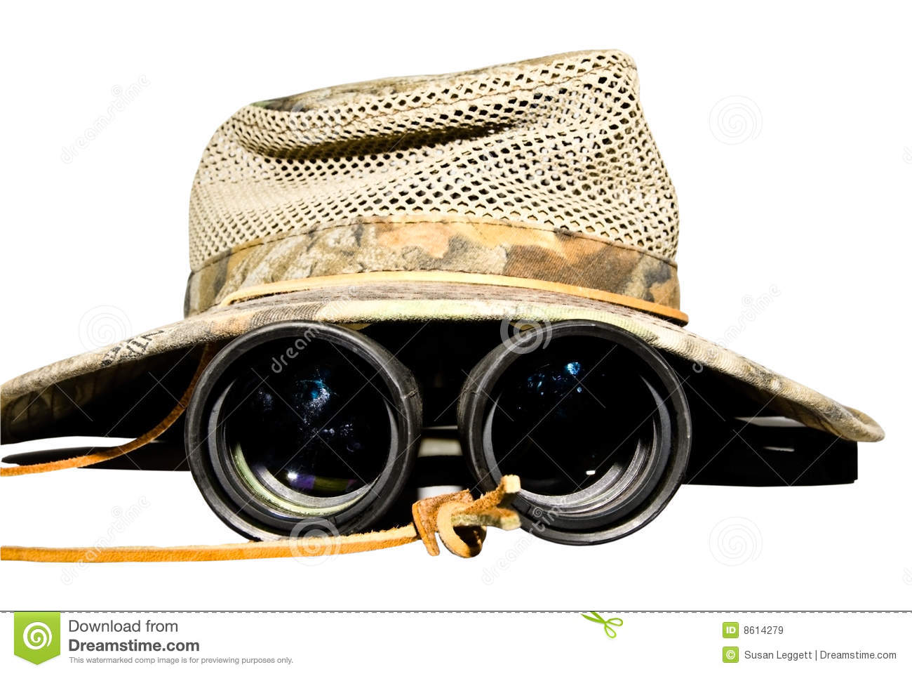 Safari Hat And Binoculars