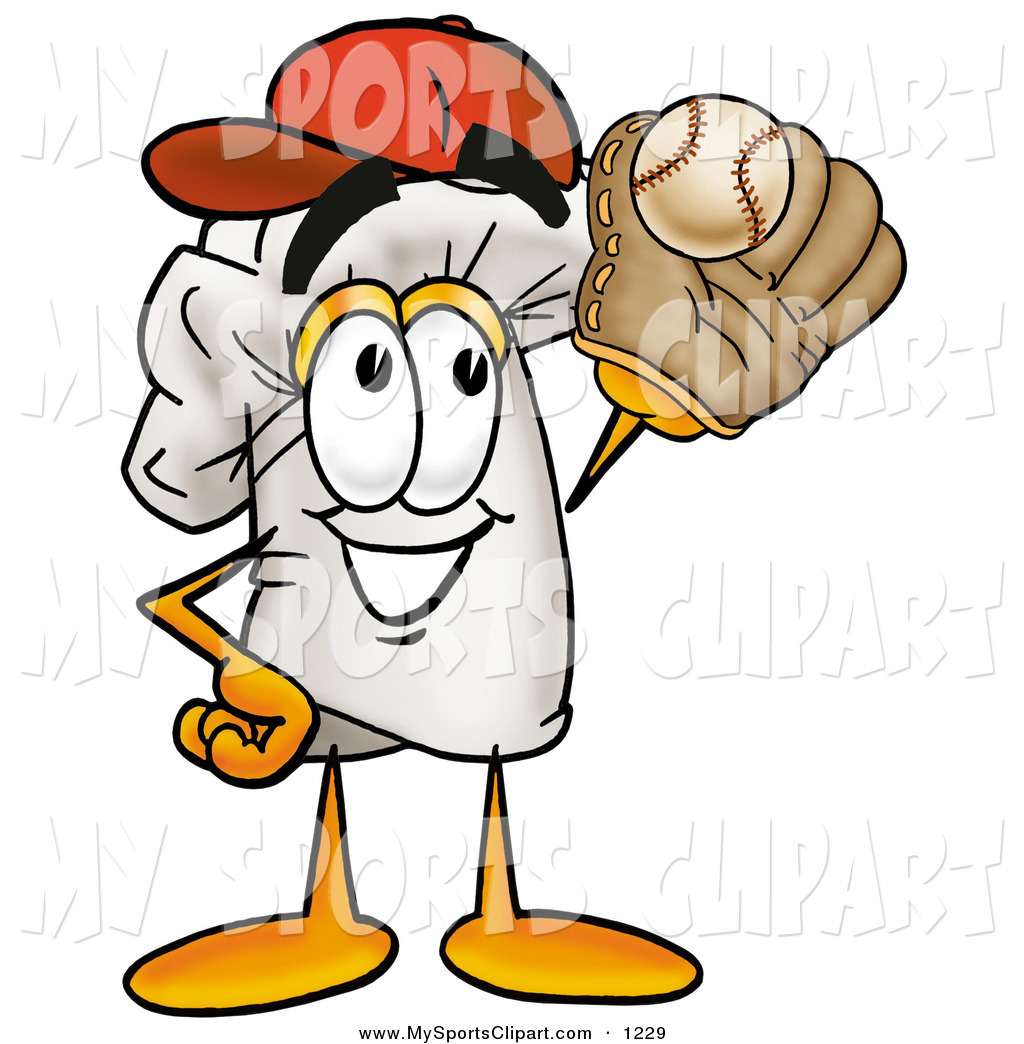 Sports Clip Art Of A Cheerful Chefs Hat Mascot Cartoon Character    