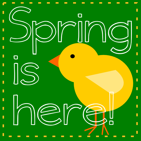 Spring Is Here Clipart Spring Is Here Green Clip Art