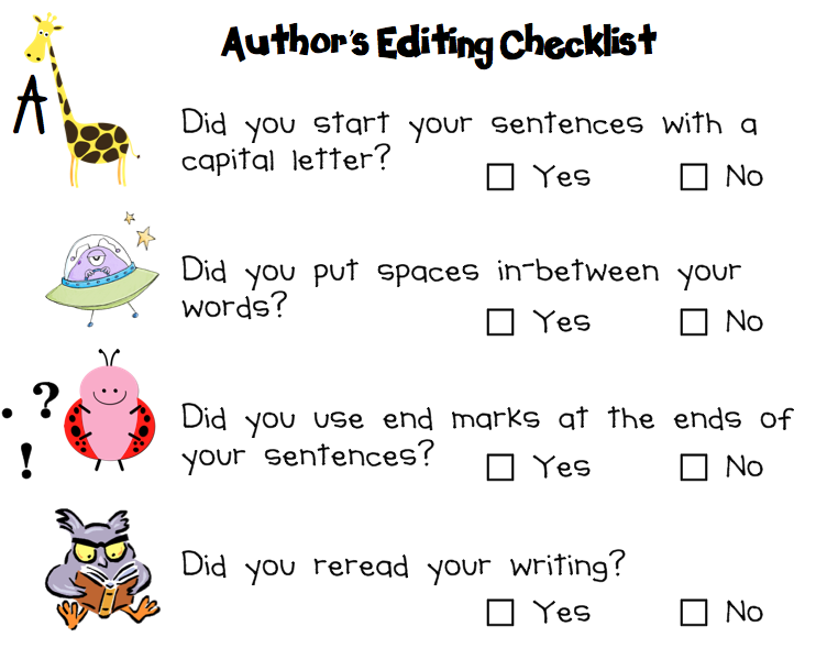 The Teacher Diaries  Our New Author S Editing Checklist