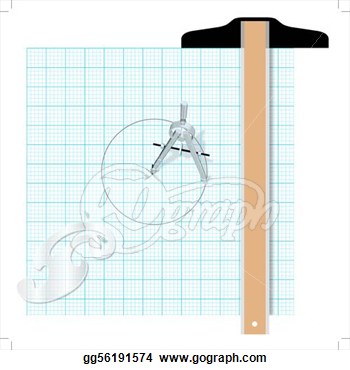 Tools Protractor T Square Compass Engineering Drawing  Clipart Drawing
