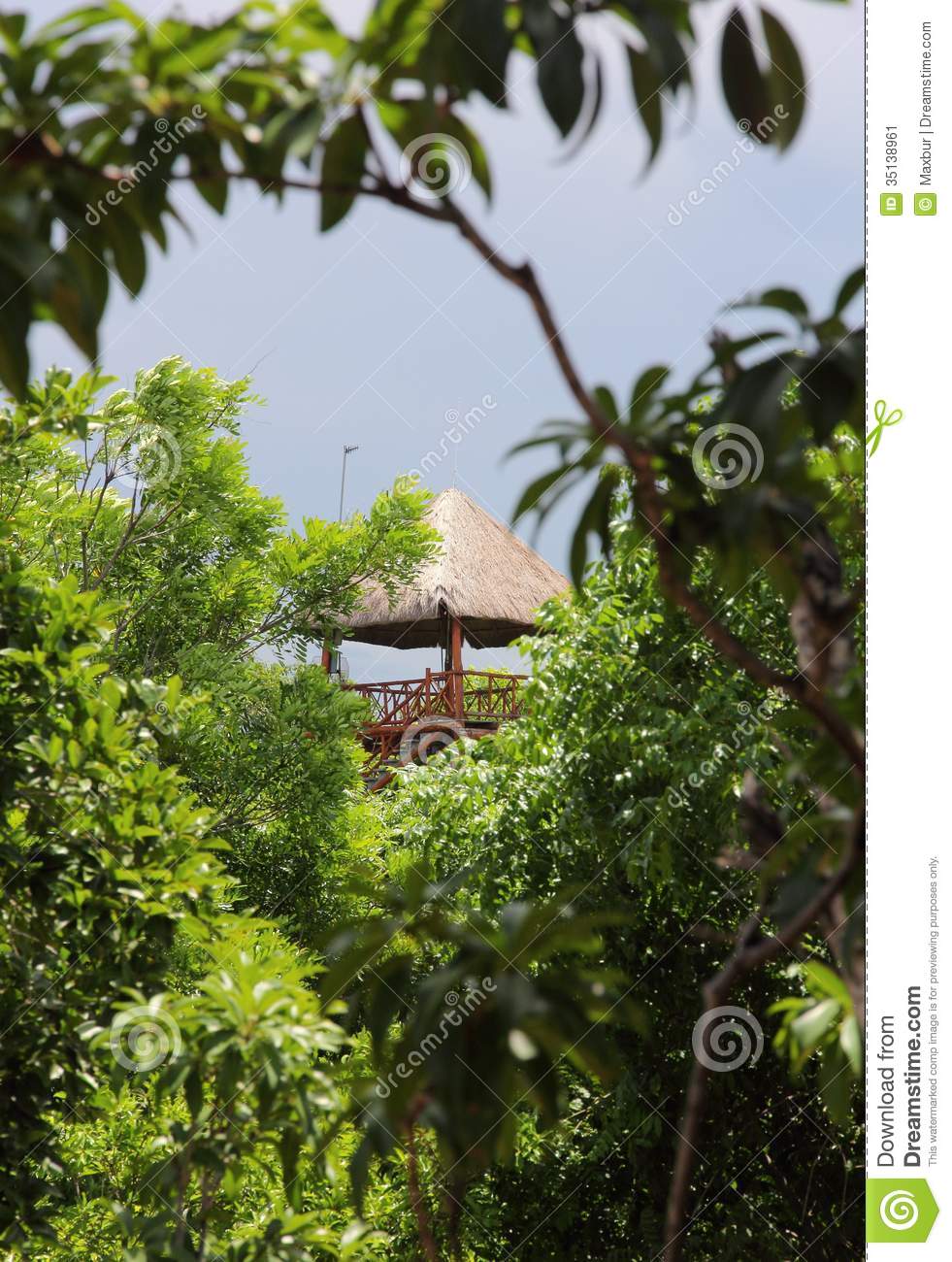 Viewing Tower In Tulum Stock Image   Image  35138961