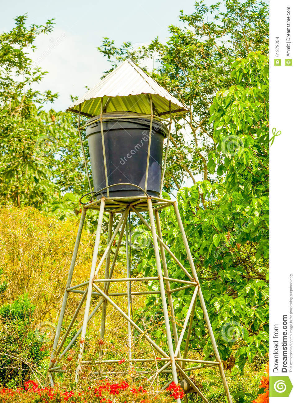 Water Tower Reservoir Stock Photo   Image  61379254