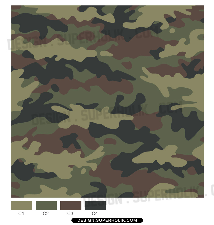     Artsseamless Camouflage Pattern   Fashion Vector Body Template Clipart