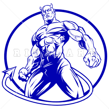 Blue Devils Mascot Clip Art