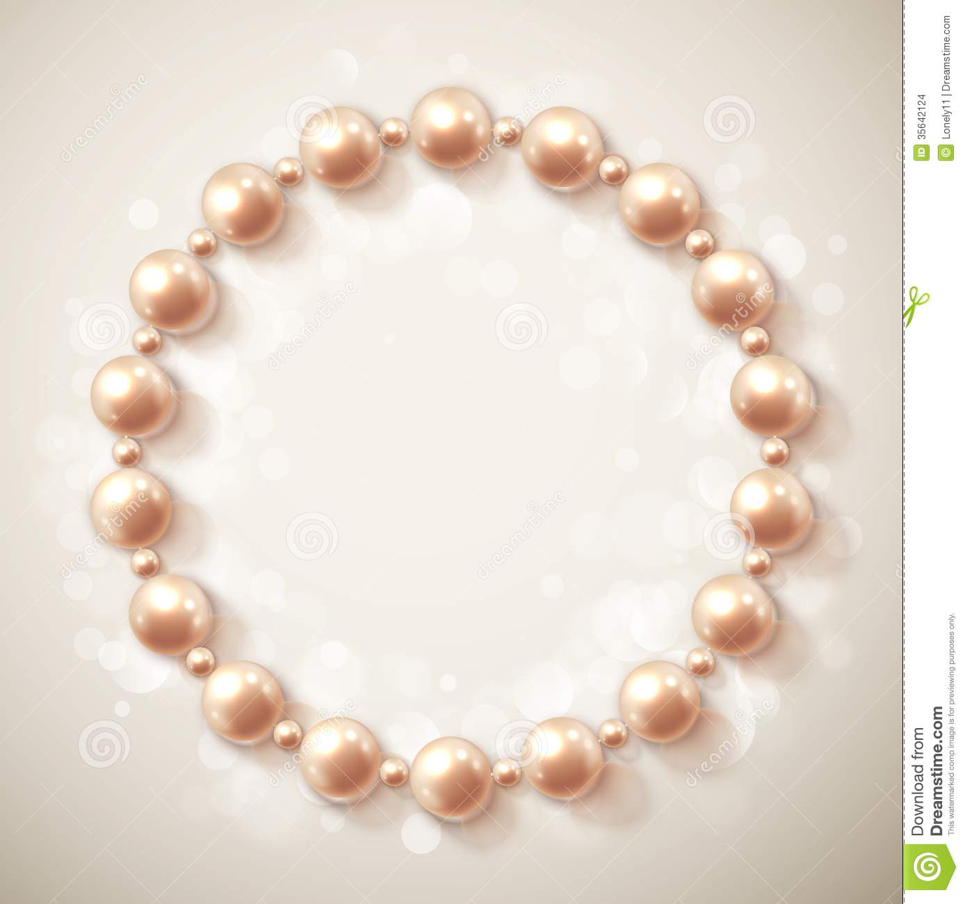 Circle Of Pearls Stock Images   Image  35642124