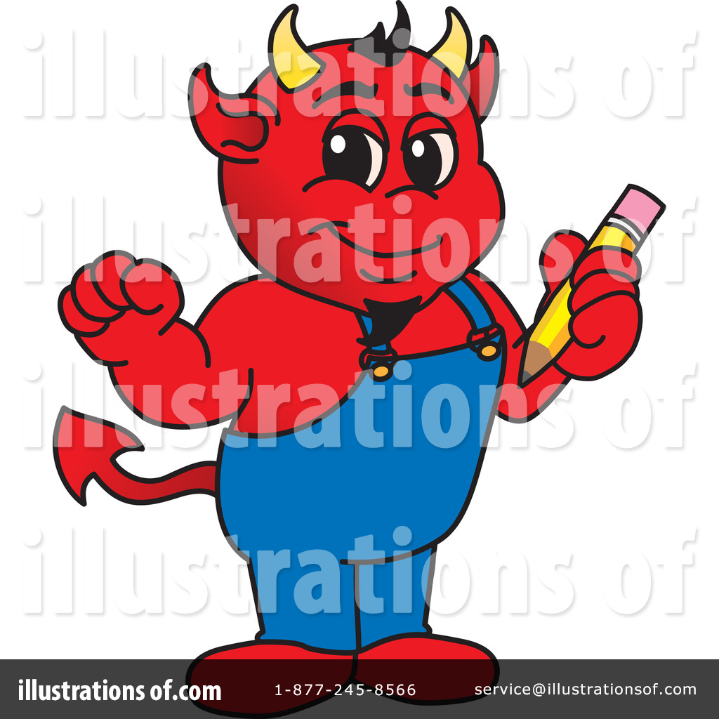 Devil Mascot Clipart  1067117 By Toons4biz   Royalty Free  Rf  Stock    
