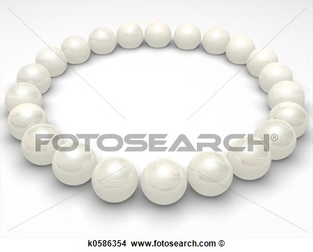 Drawing   Pearls Circle  Fotosearch   Search Clip Art Illustrations