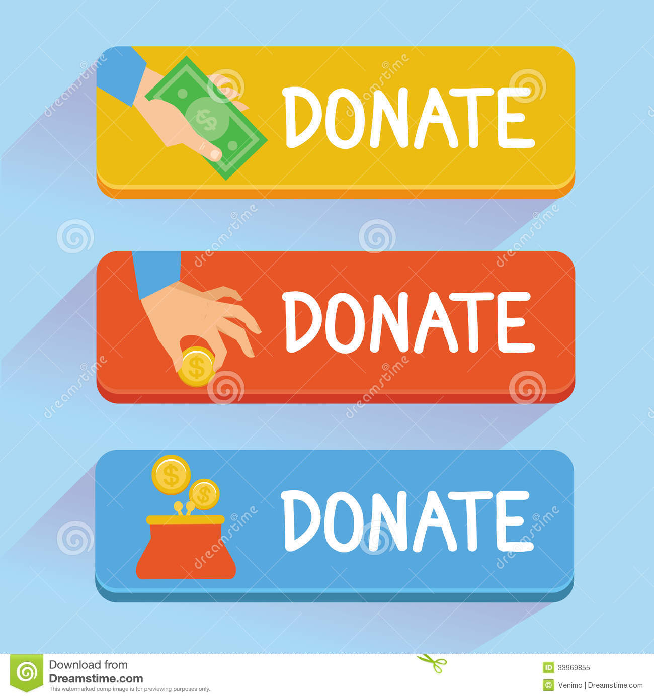 Money Donation Clipart Vector Donate Concept   Hand
