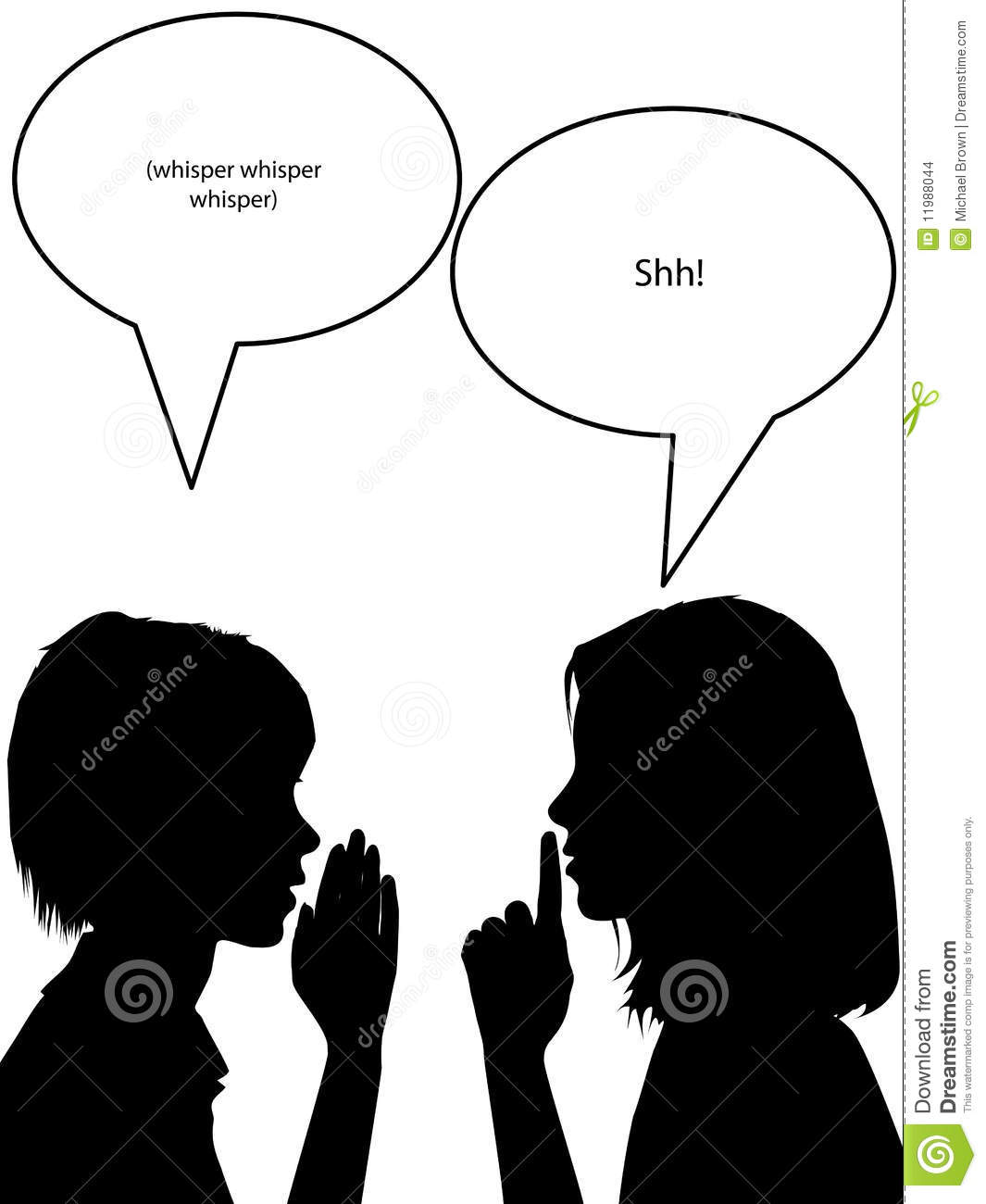 More Similar Stock Images Of   Whisper Shh Silhouette Women Tell    