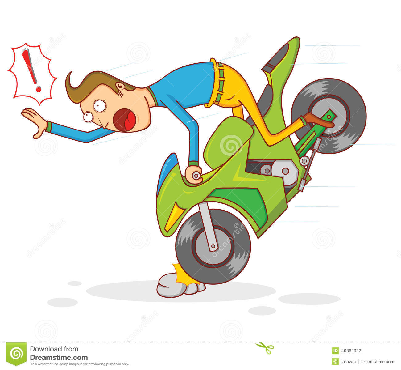 Motorcycle Accident Stock Vector   Image  40362932