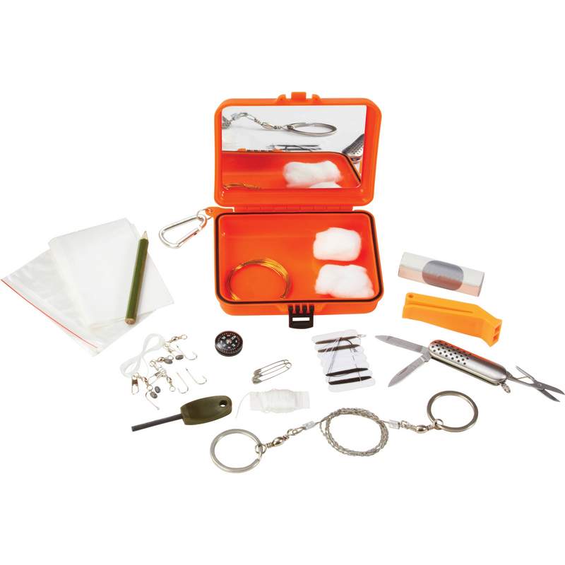 New Maxam 19 Survival Kit Compass Wire Saw Fishing Kit Tool Safety